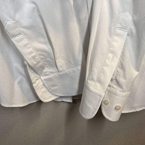 UNTUCKit 90% Nylon elastine Stretch White Button Up Shirt Mens X LARGE SLIM - Picture 7 of 12